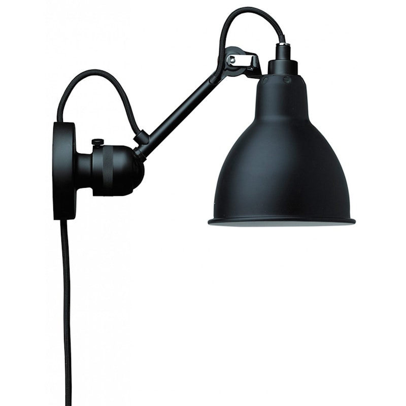 La Lampe Gras N°304 Væglampe med Ledning, Sort