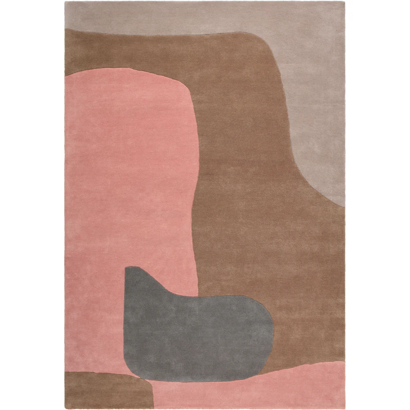 Abstract Uldgulvtæppe 180x270 cm, Dusty
