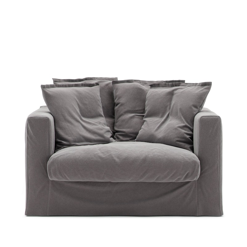 Le Grand Air Loveseat Betræk Bomuld, Gråt