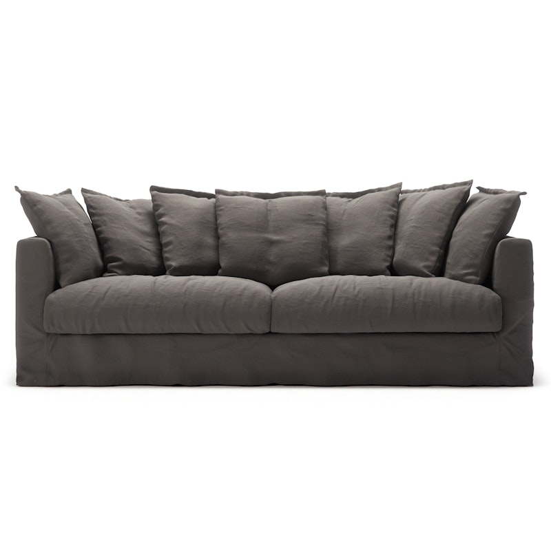 Betræk Til Le Grand Air 3-personers Sofa Hør, Smokey Granite