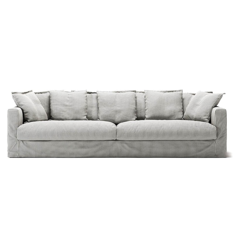 Betræk Til Le Grand Air 4-personers Sofa Hør, Ash Stripe
