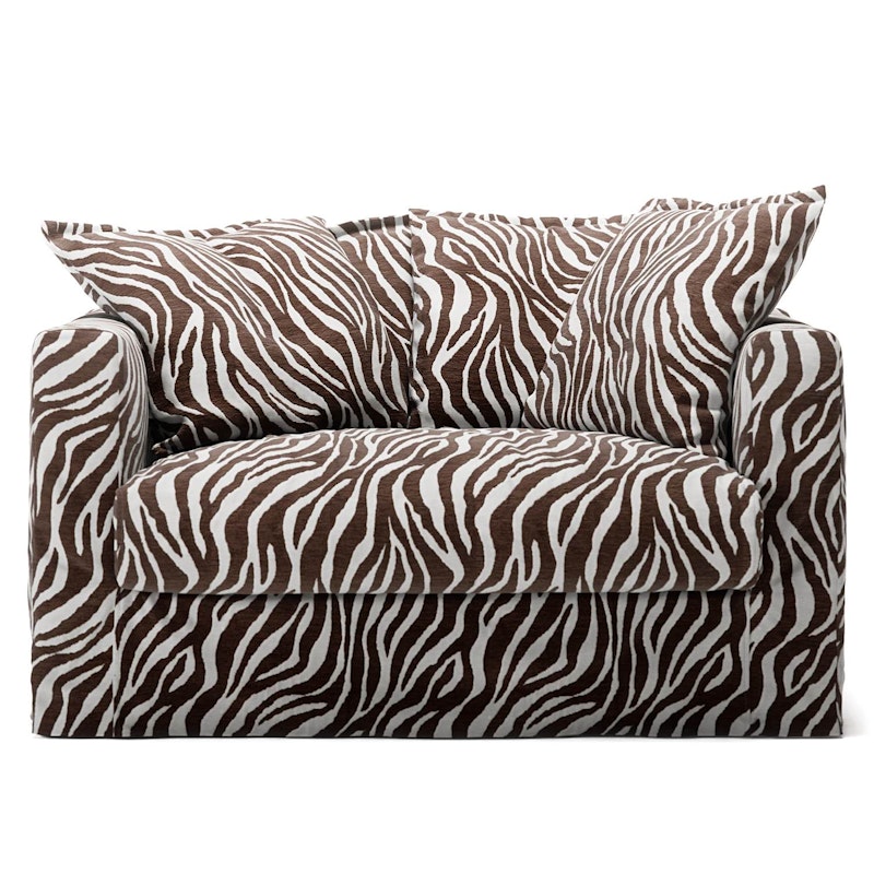 Betræk Til Le Grand Air Love Seat Chenille, Zebra