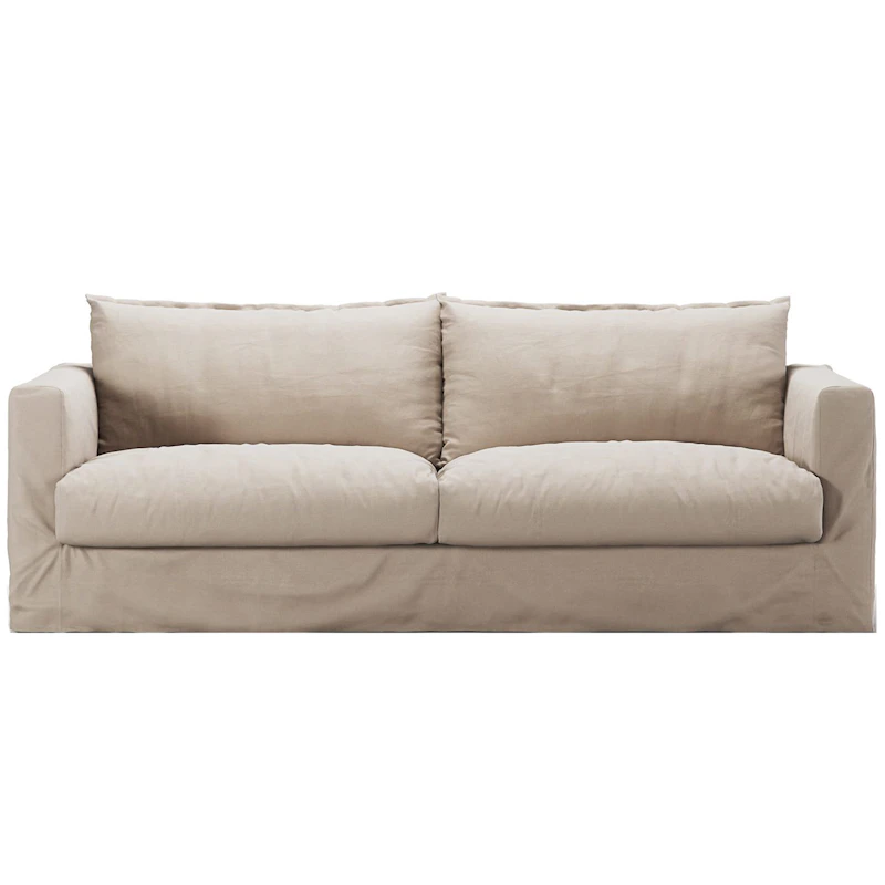 Betræk Til Le Grand Air Nou 3-personers Sofa Bomuld, Beige