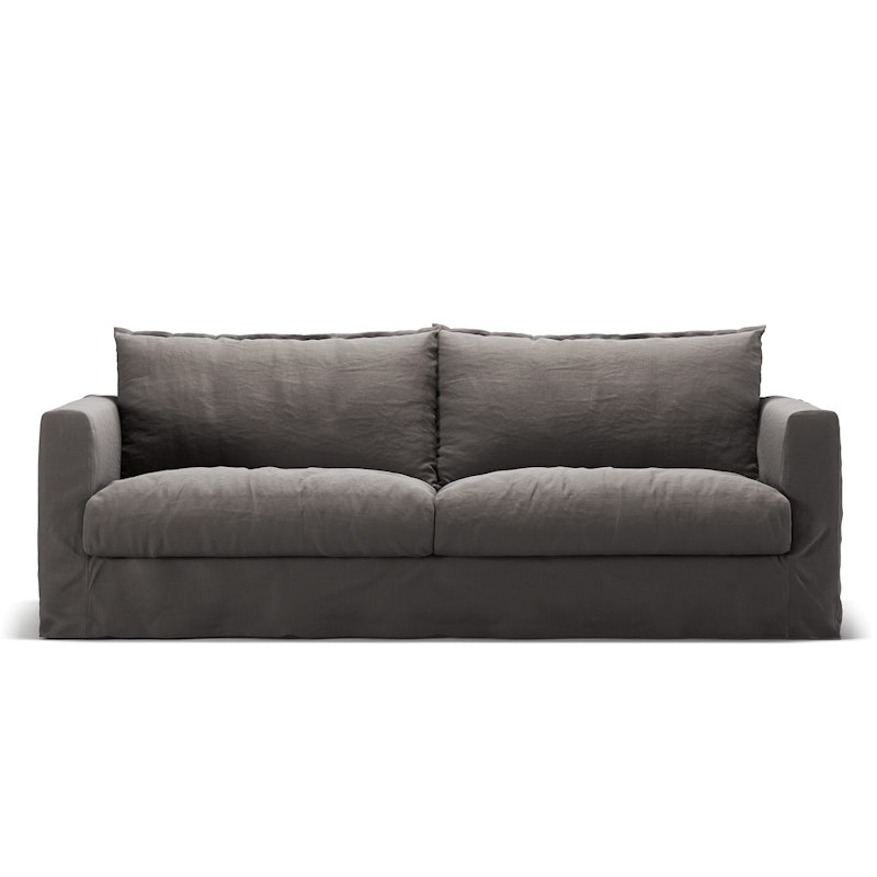 Betræk Til Le Grand Air Nou 3-personers Sofa Hør, Smokey Granite