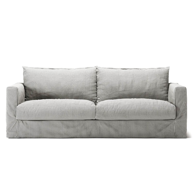 Betræk Til Le Grand Air Nou 3-personers Sofa Hør, Ash Stripe