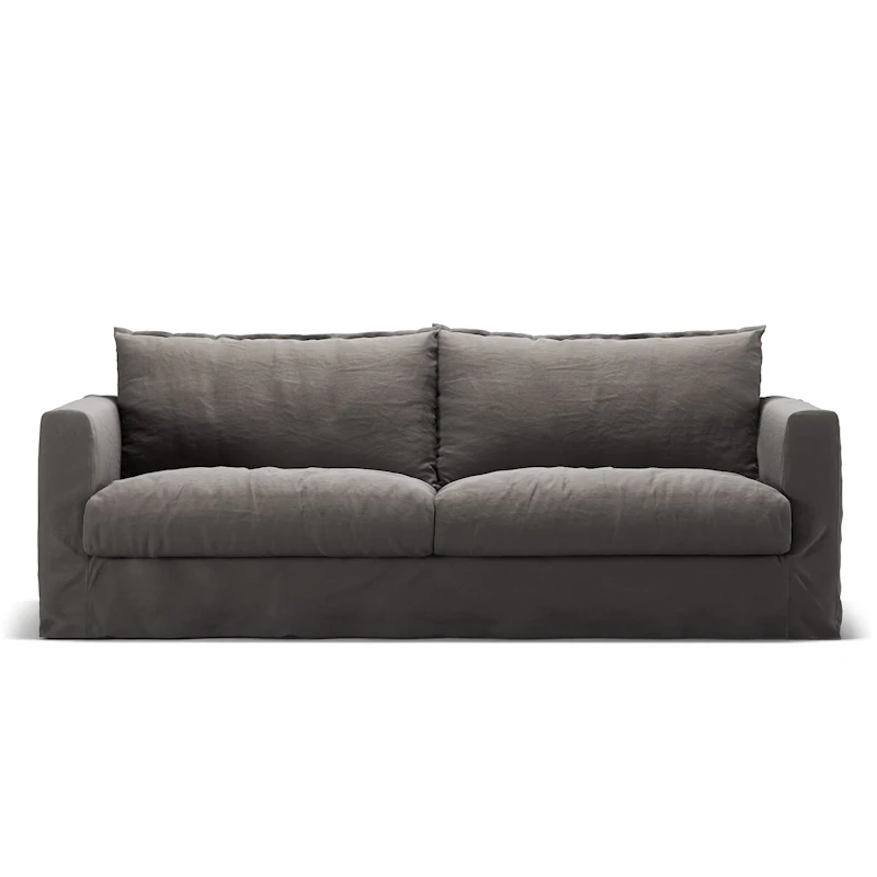 Betræk Til Le Grand Air Nou 3-personers Sofa Hør, Smokey Granite