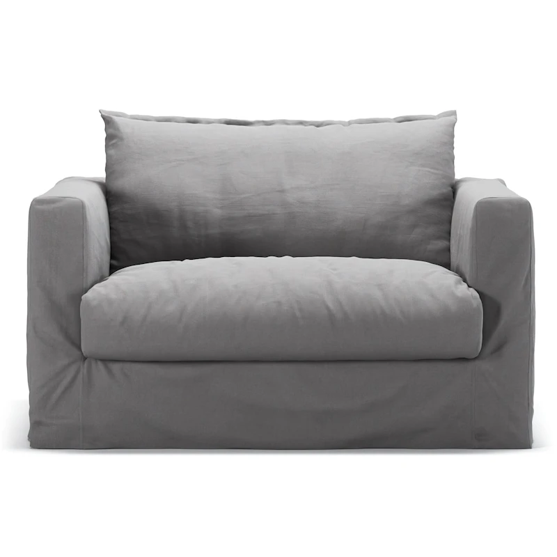 Betræk Til Le Grand Air Nou Love Seat Bomuld, Lysegråt