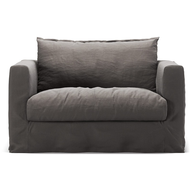 Betræk Til Le Grand Air Nou Love Seat Hør, Smokey Granite