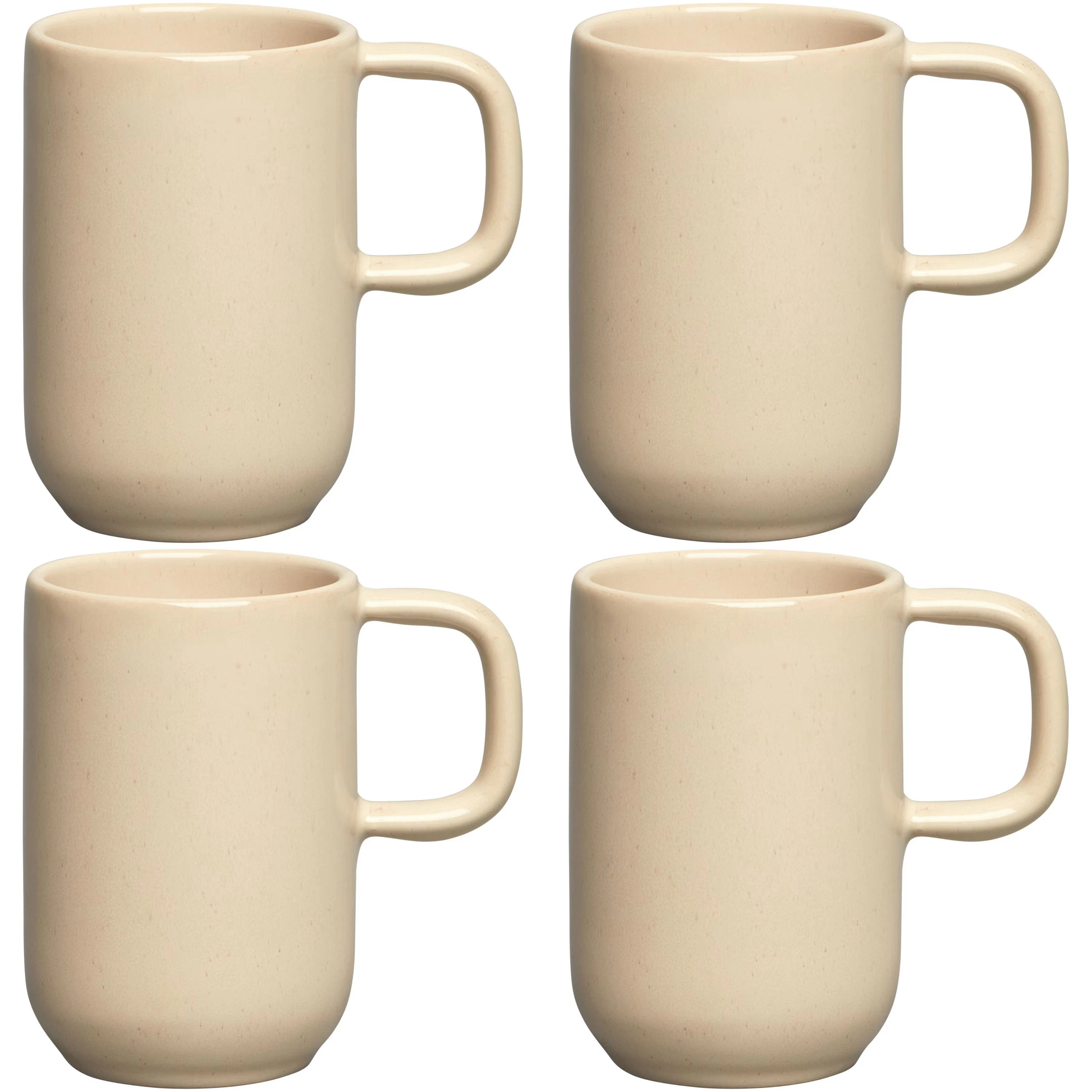 Decotique Bon Krus 4-pak - Kaffekopper Stent&oslash;j Beige - 390012+390012+390012+390012