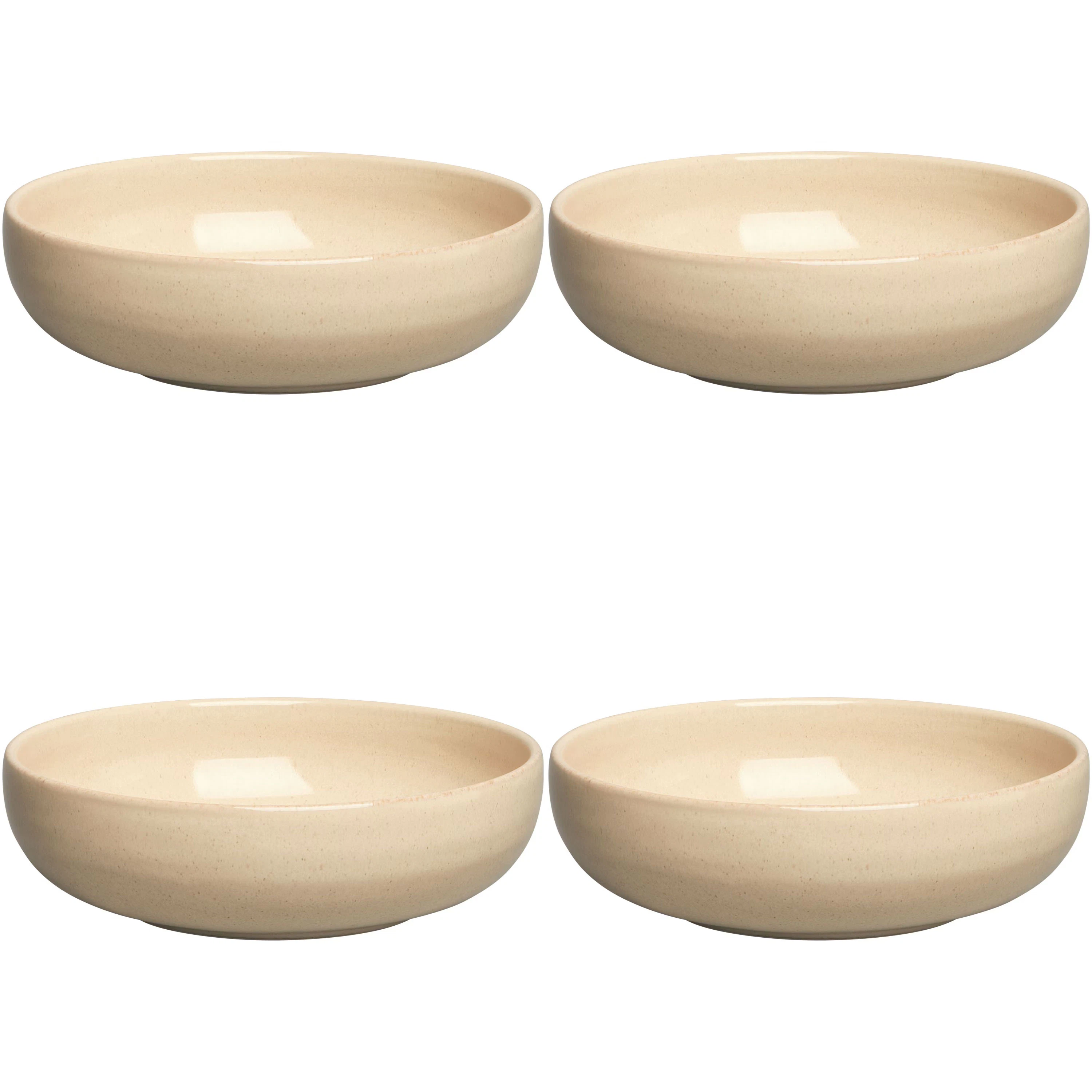 Decotique Bon Sk&aring;l 16 Cm 4-pak - Serveringssk&aring;le Stent&oslash;j Beige - 390010+390010+390010+390010