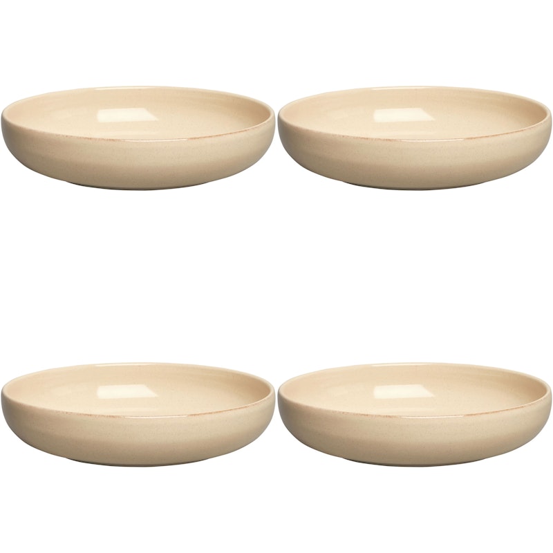 BON Skål 22 cm 4-pak, Beige