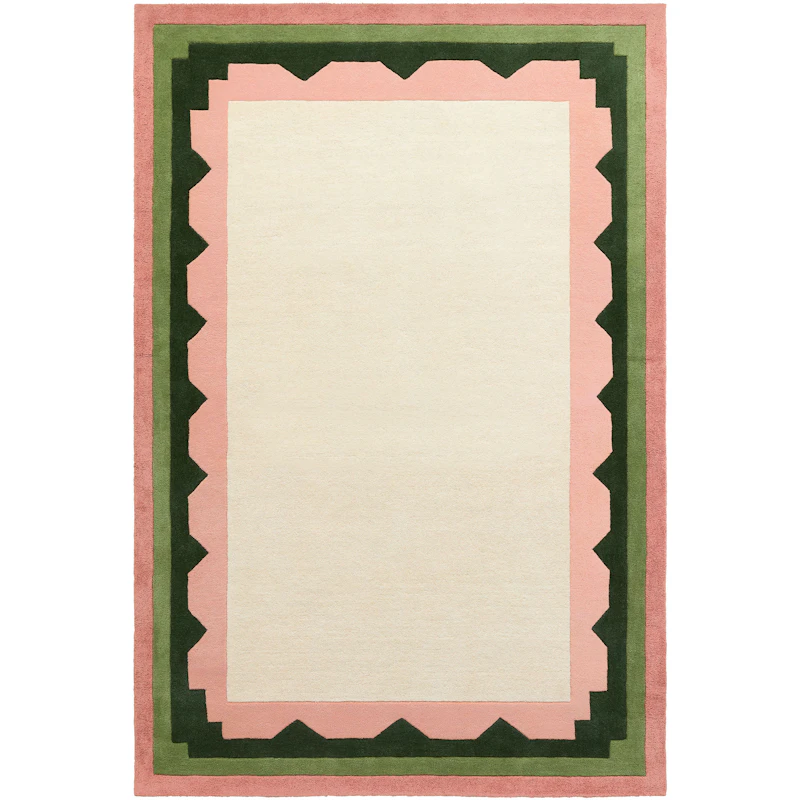 Border Wool Rug, 300x400 cm
