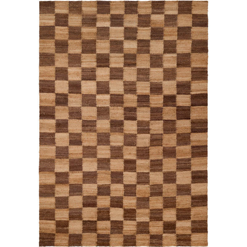 Chess Jutetæppe 180x270 cm, Natur / Brunt
