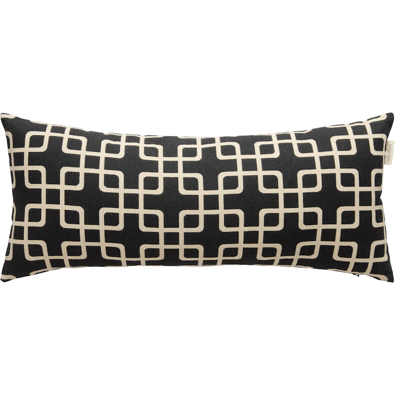 Elegance Pude 30x70 cm, Sort / Hvid