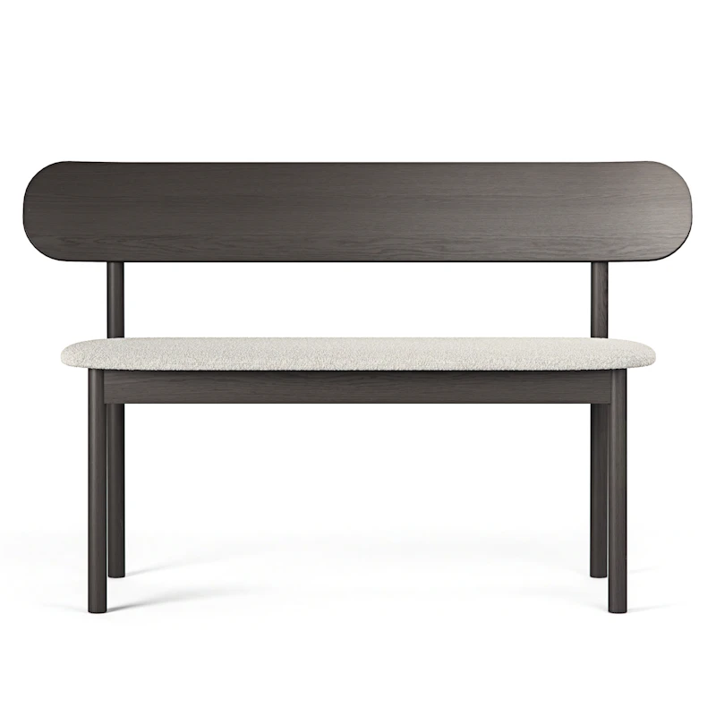 Elephant Bænk Smoked Oak / White Boucle
