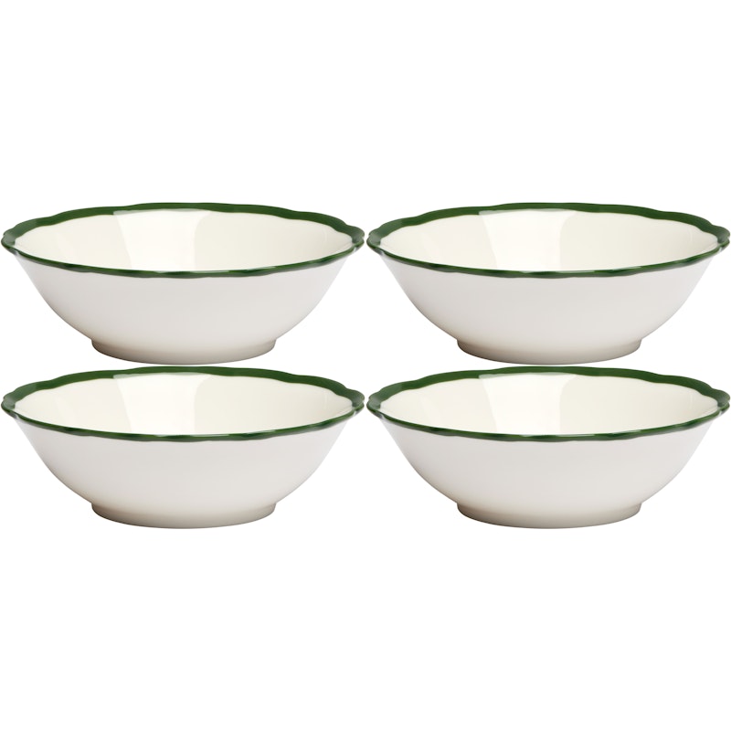Fleur Skål 15 cm 4-pak, Mørkegrøn