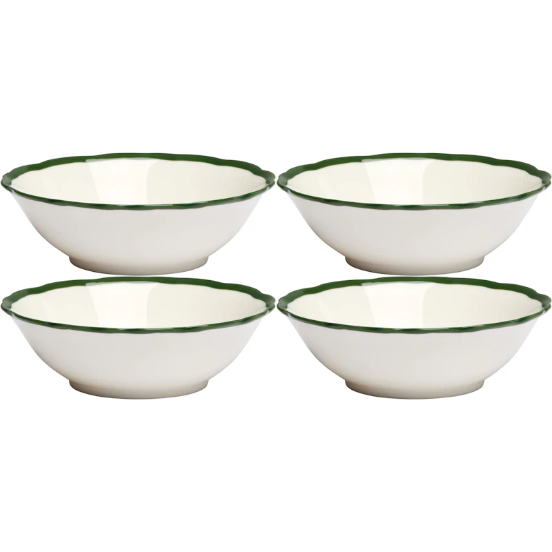 Fleur Skål 15 cm 4-pak, Mørkegrøn