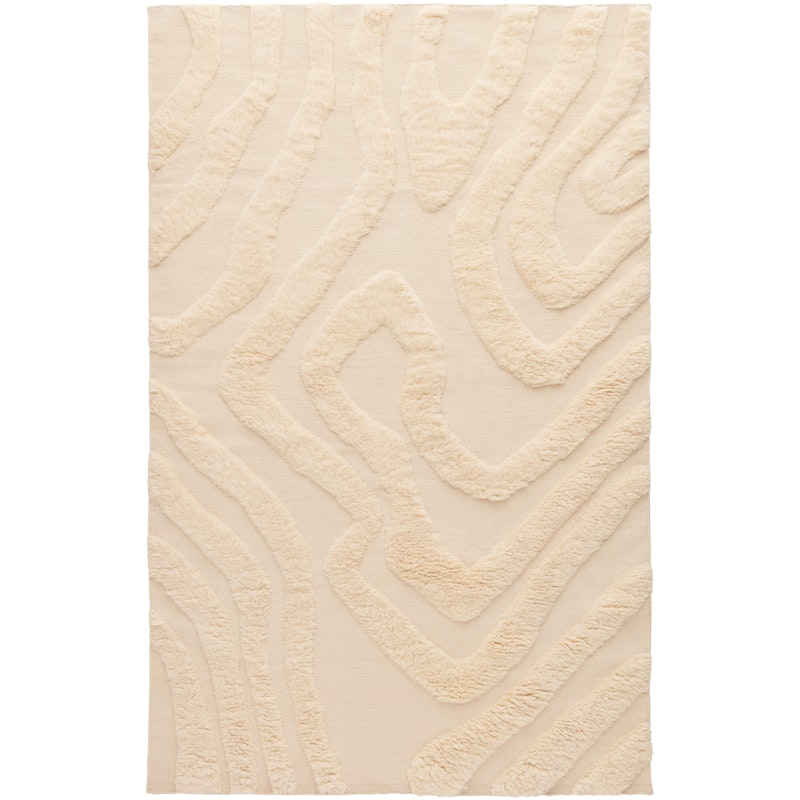 Flow Uldgulvtæppe 250x350 cm, Offwhite
