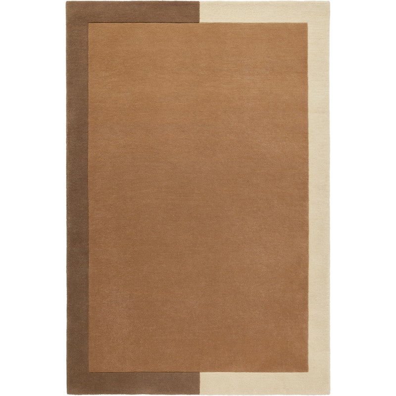 Frame Uldgulvtæppe 250x350 cm, Cinnamon / Beige