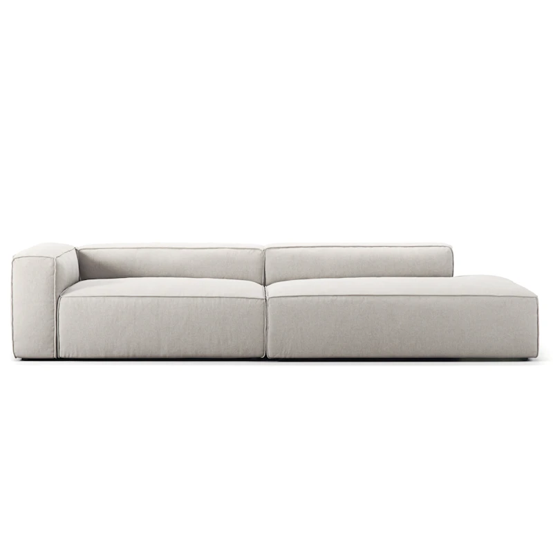 Grand 3-Personers Sofa åben ende Højre, Moon White