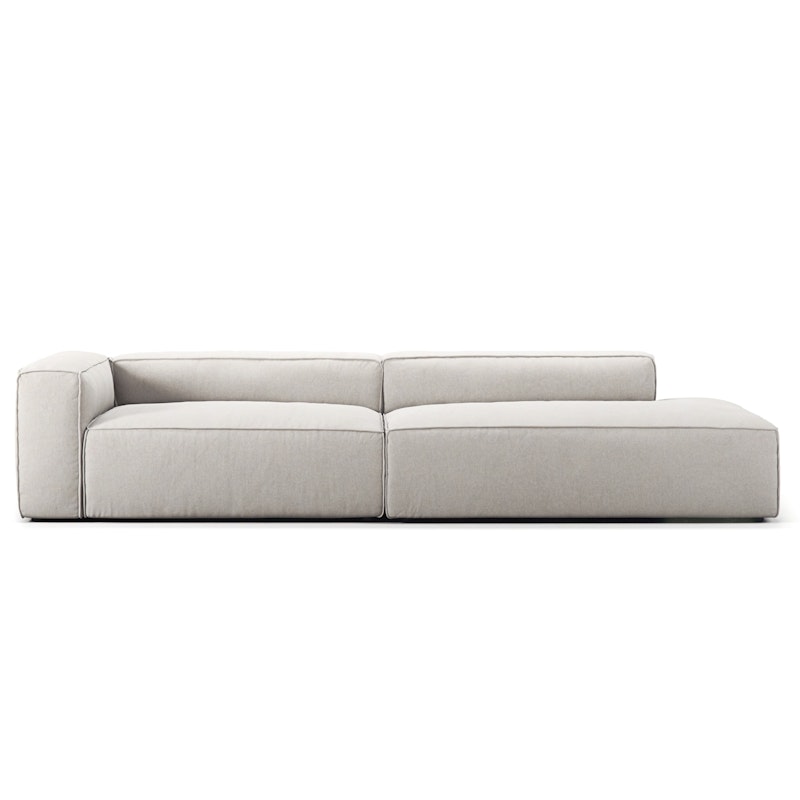 Grand 3-Personers Sofa åben ende Højre, Moon White