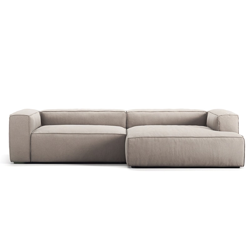 Grand 3-Personers Sofa chaiselong Højre, Sandshell Beige