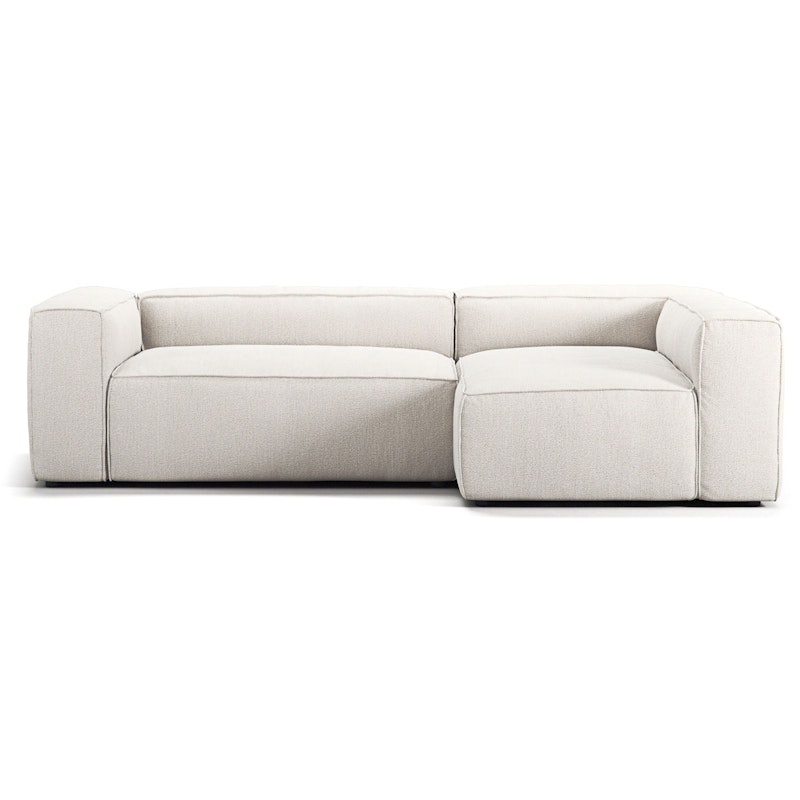 Grand 3-Personers Sofa Divan Højre, Steam White