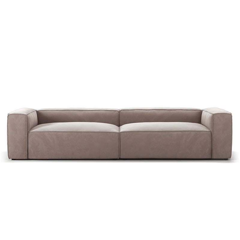 Grand 4-Personers Sofa Fløjl, Dusk Beige