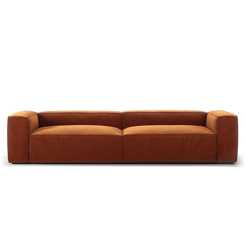 Grand 4-Personers Sofa Fløjl, Copper Glow