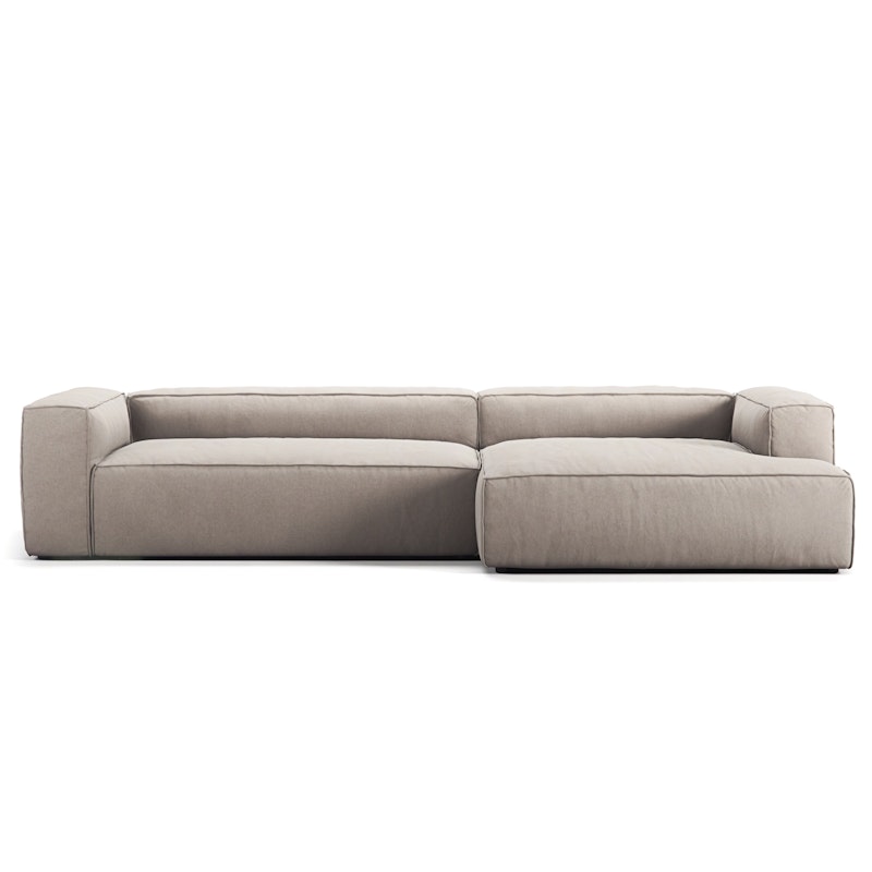 Grand 4-Personers Sofa chaiselong Højre, Sandshell Beige