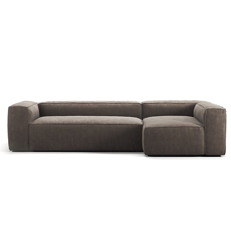 Grand 4-Personers Sofa Divan Højre, Mole Brown