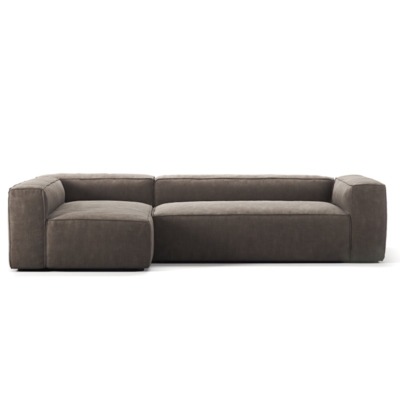 Grand 4-Personers Sofa Divan Venstre, Mole Brown