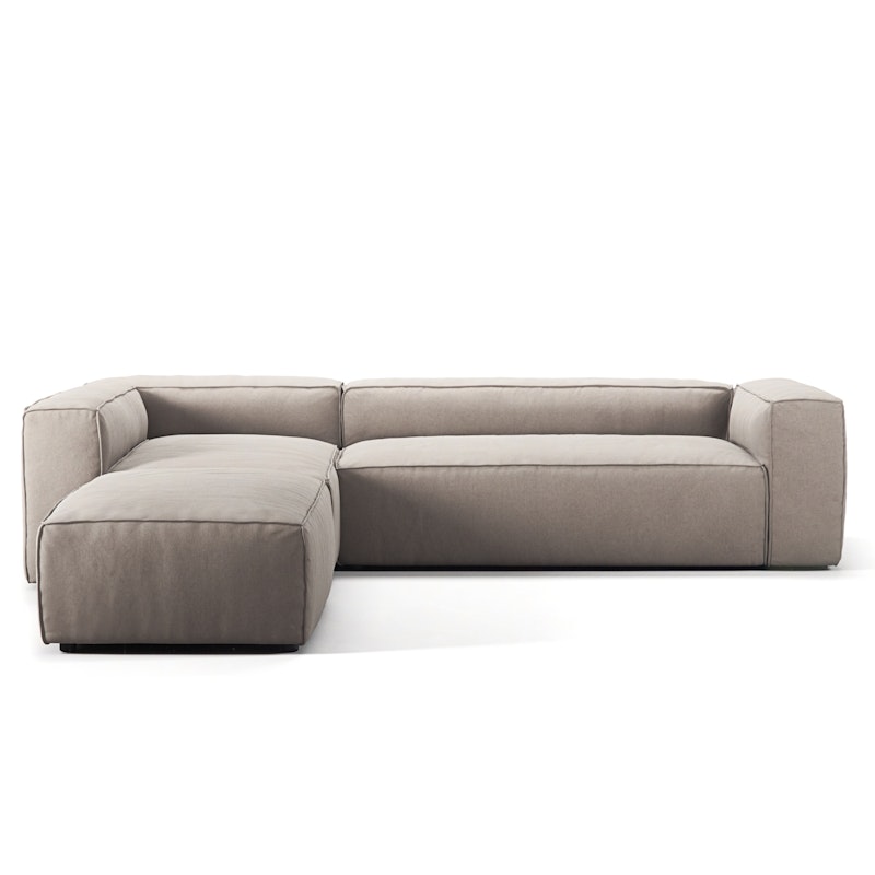 Grand 4-Personers Sofa Divan Venstre åbent endestykke, Sandshell Beige