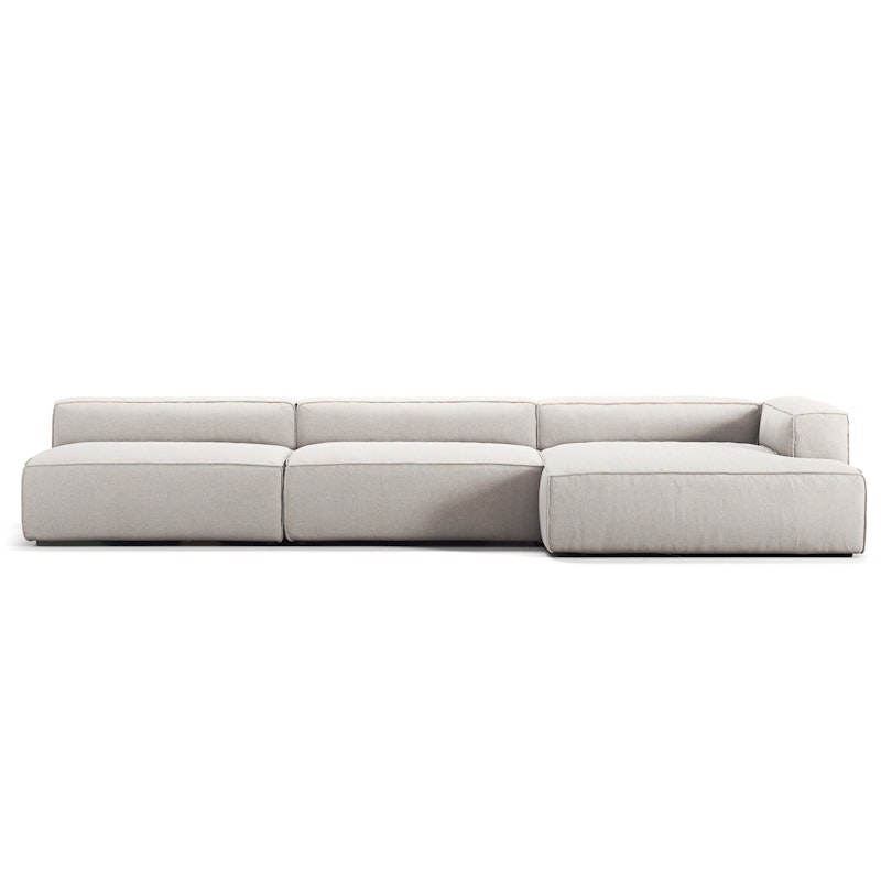 Grand 5-Personers Sofa chaiselong Højre, Moon White