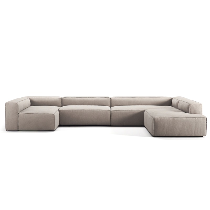 Grand 5-Personers Sofa divan Højre, Sandshell Beige