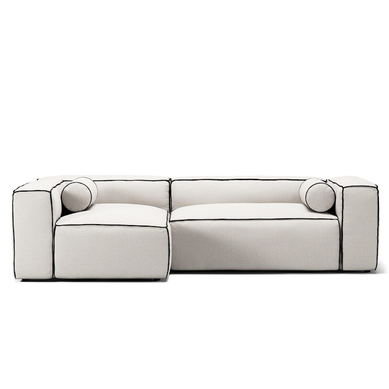 Grand Hue 3-Personers Sofa Divan Venstre, Steam White / Mine Graphite