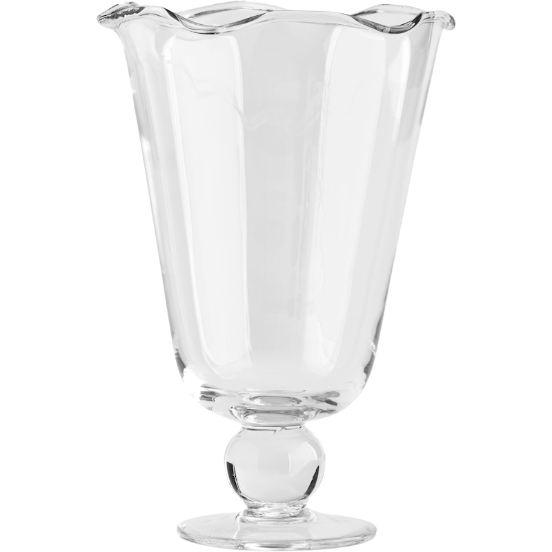 Karla Vase Bølget Klar, 26 cm