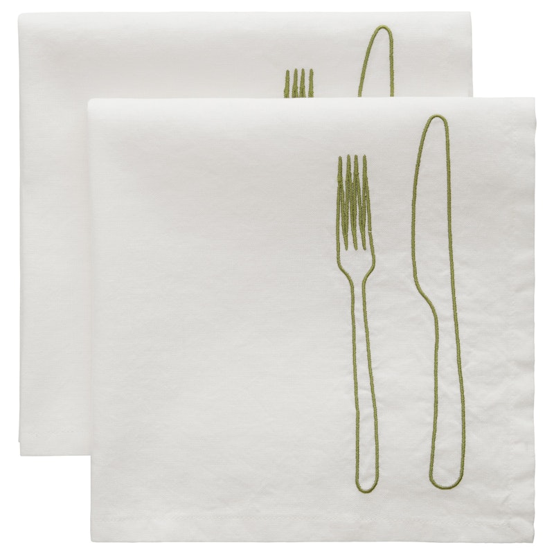 La Tavola Serviet 45x45 cm 2-pak, Grøn