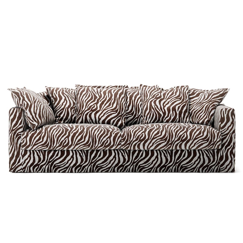 Le Grand Air 3-Personers Sofa Chenille, Zebra