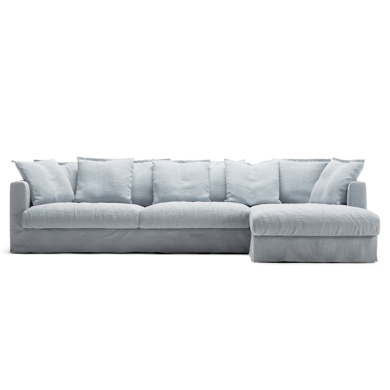 Le Grand Air 3-Personers Sofa Hør Divan Højre, Nordic Sky
