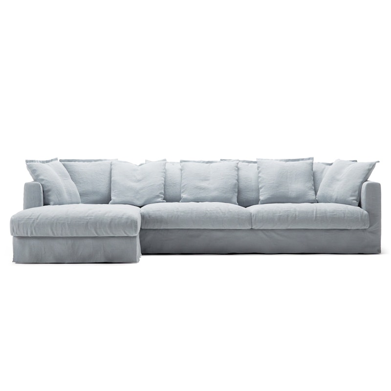 Le Grand Air 3-Personers Sofa Hør Divan Venstre, Nordic Sky