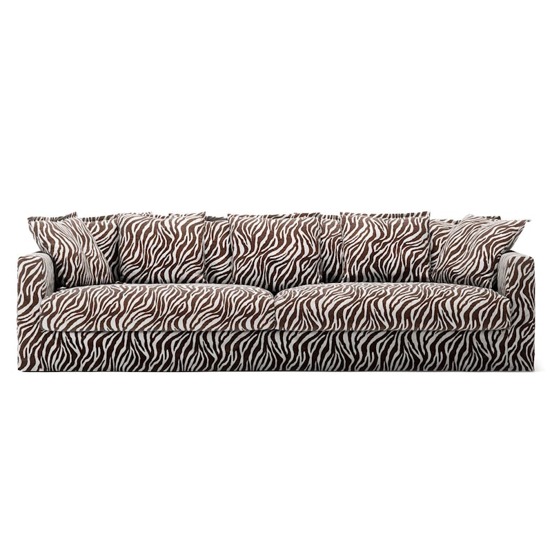 Le Grand Air 4-Personers Sofa Chenille, Zebra