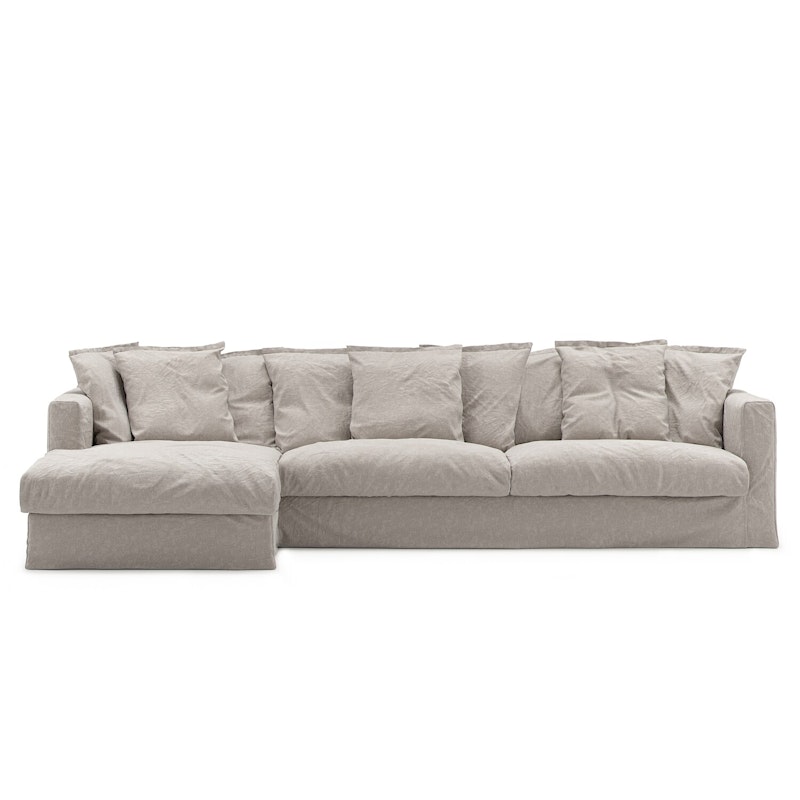 Le Grand Air 3-Personers Sofa Hør Divan Venstre, Future Grey