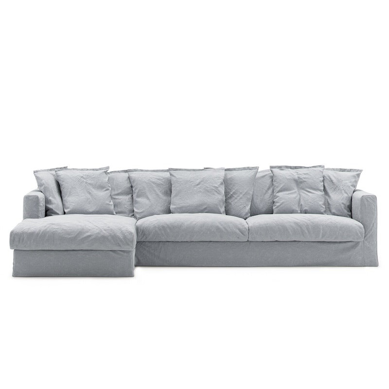 Le Grand Air 3-Personers Sofa Hør Divan Venstre, Nordic Sky