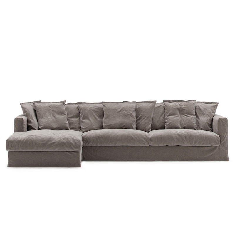 Betræk Til Le Grand Air 3-personers Sofa Hør, Smokey Granite