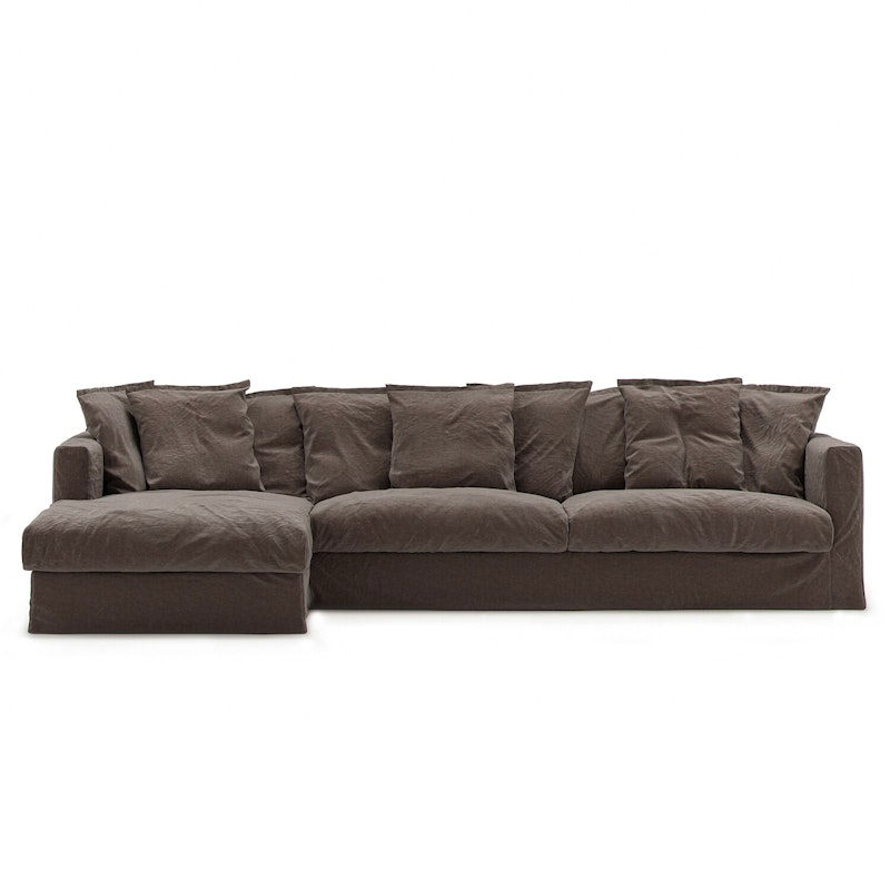 Betræk Til Le Grand Air 3-personers Sofa Hør, Truffle Brown