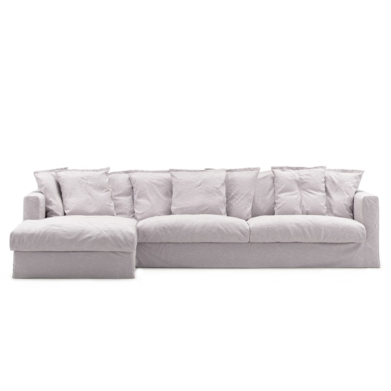 Le Grand Air 3-Personers Sofa Hør Divan Venstre, Misty Grey