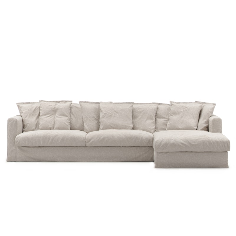 Le Grand Air 3-Personers Sofa Hør Divan Højre, Natural Blonde