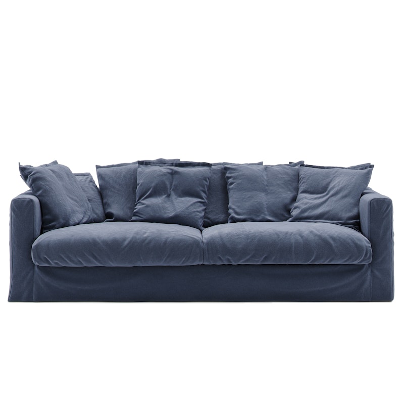 Le Grand Air 3-Personers Sofa Bomuld, Mørkeblå