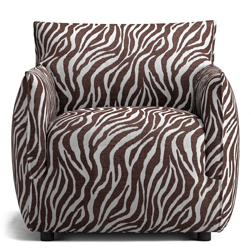 Le Petite Lænestol Zebra, Brun / Hvid